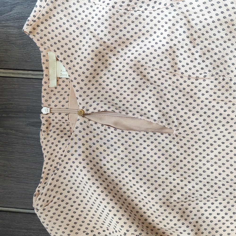H&M Blush Leaf Pattern Midi Dress - Picture 2 of 7